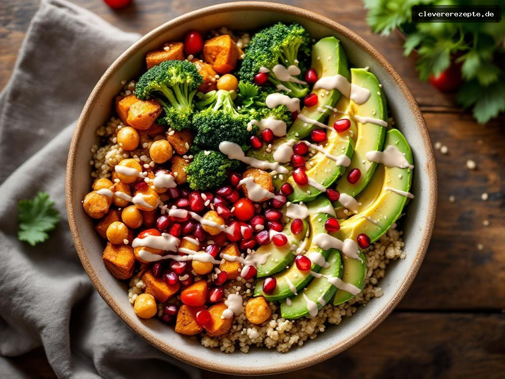 Buddha Bowl mit cremigem Tahini-Dressing