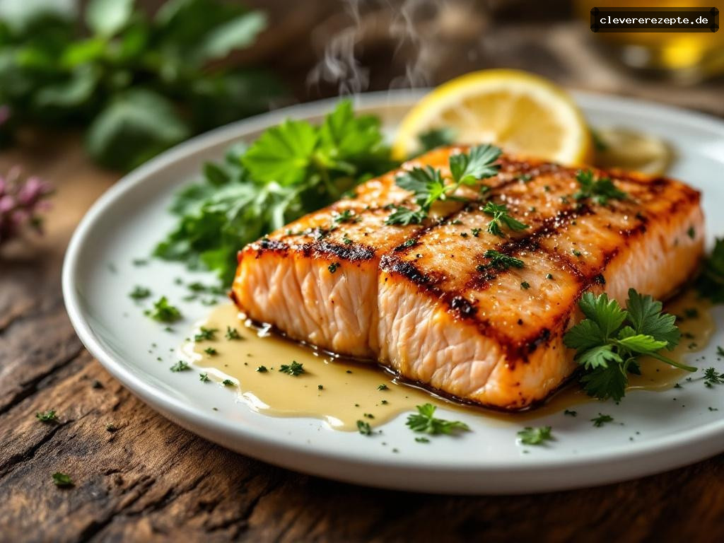 Schnelles Lachssteak in der Pfanne