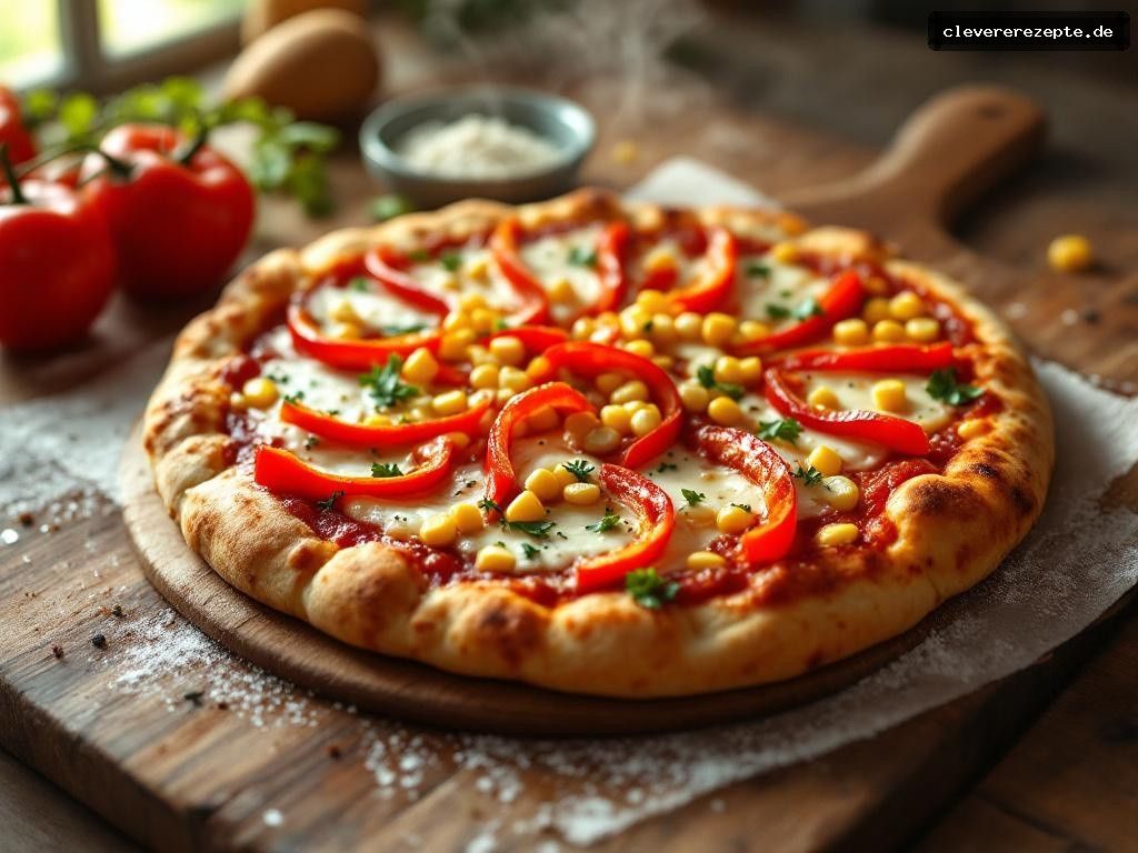 Kinder-Pizza mit Quark-Öl-Teig