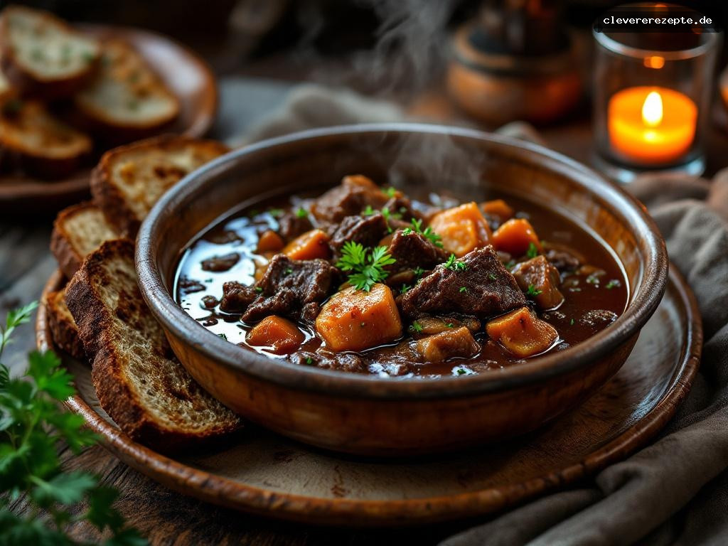 Westfälischer Pfefferpotthast mit Rübenkraut