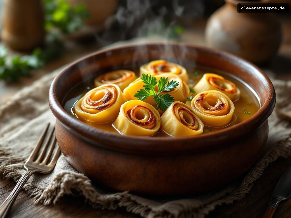 Elsässer Fleischschnacka in Rinderbrühe