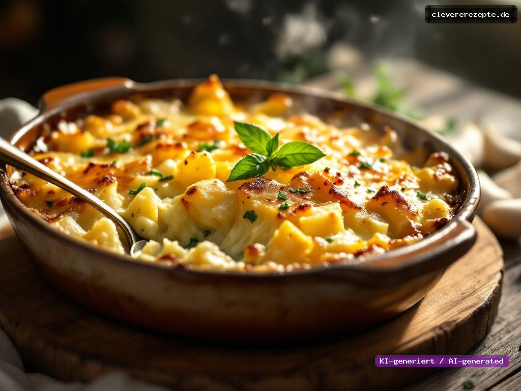 Bärlauch-Kartoffel-Gratin mit Gruyère