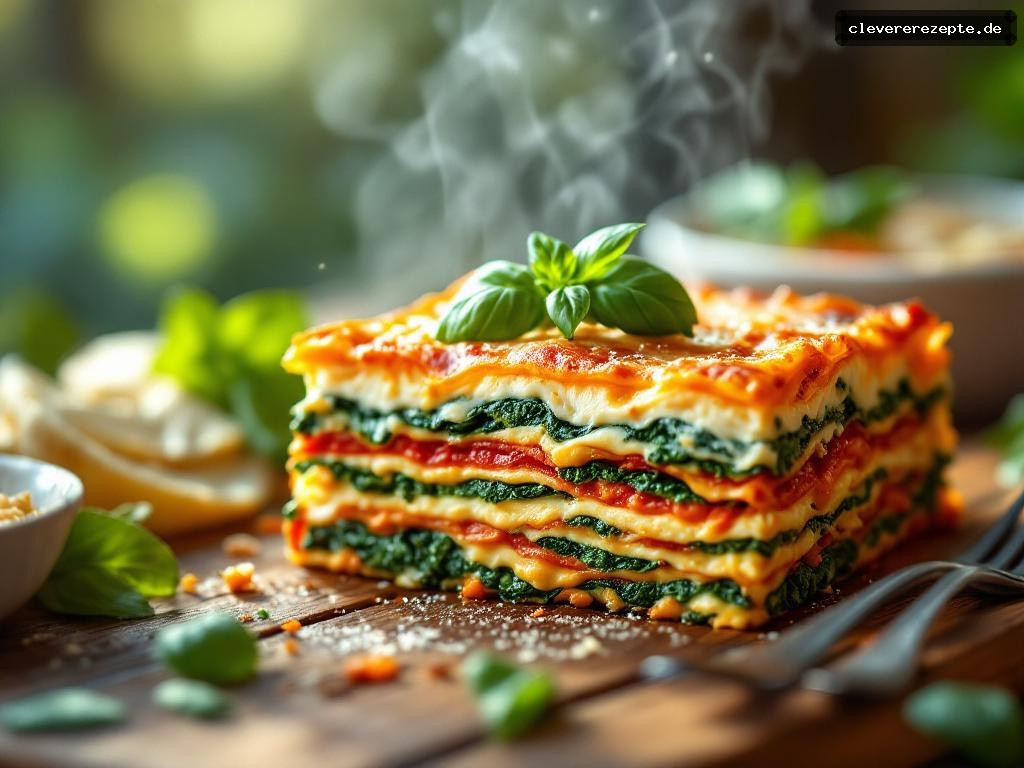 Frühlingsgemüse-Lasagne mit Ricotta & Spinat