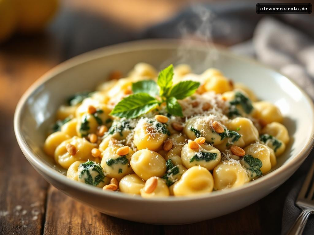 Spinat-Ricotta-Gnocchi mit Zitronenbutter