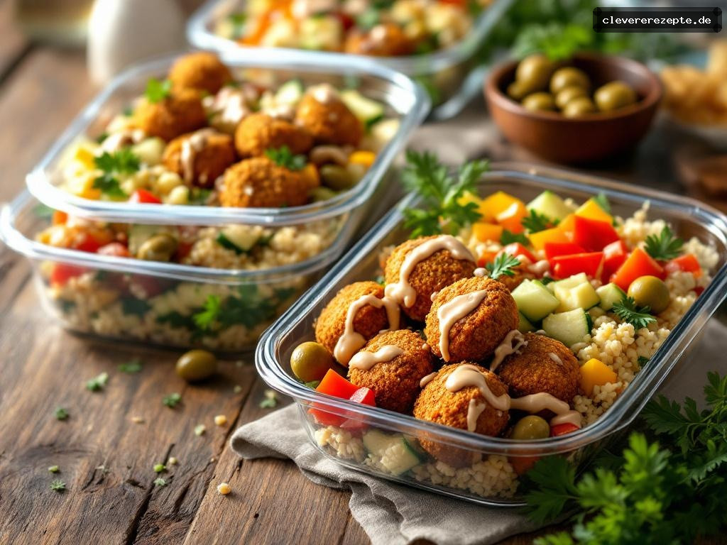 Mediterranes Meal-Prep: Falafel & Couscous