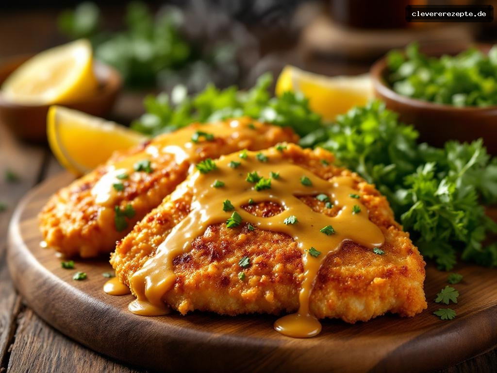 Airfryer-Hähnchenbrust mit Honig-Senf-Glasur