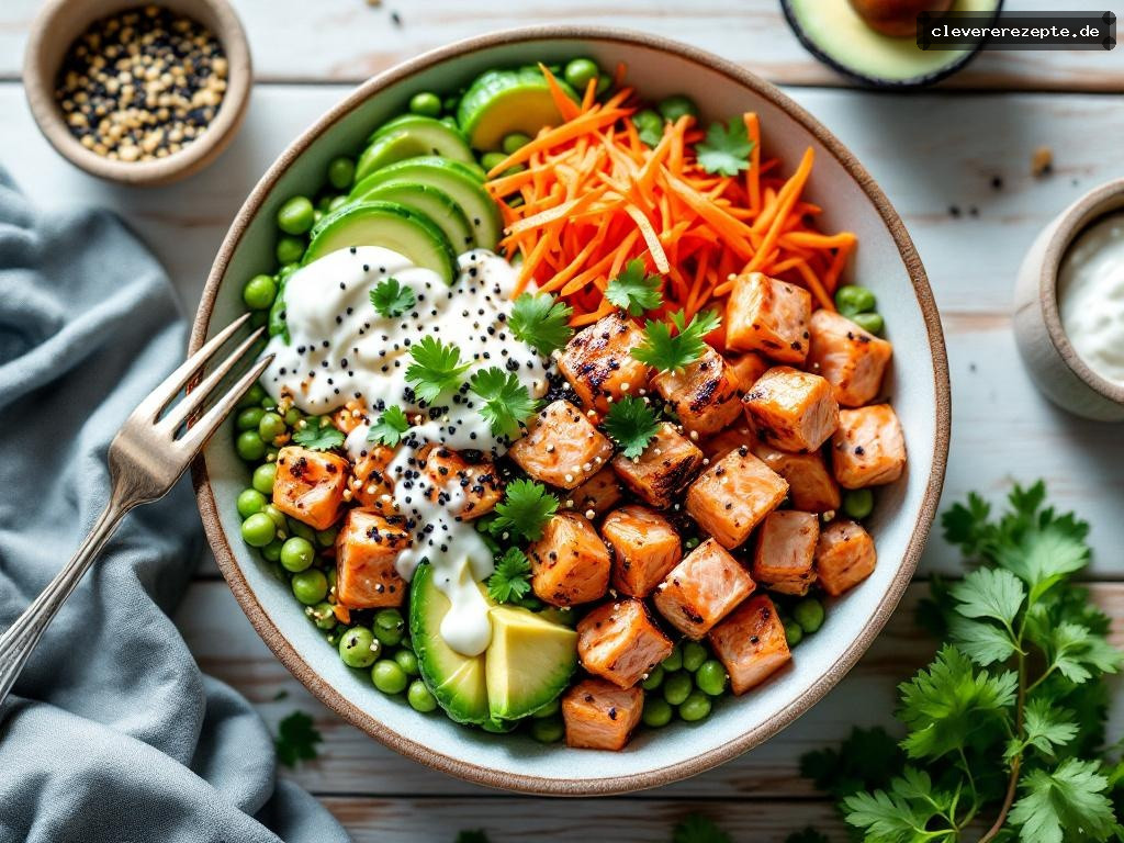 High-Protein Skyr-Bowl mit Lachs & Edamame