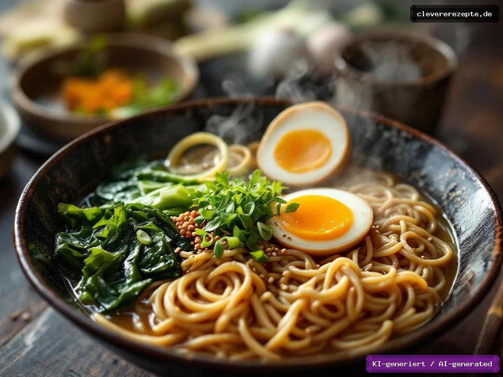 Schnelle Miso-Ramen mit weichem Ei