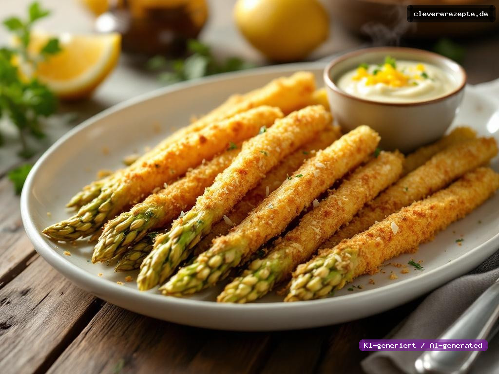 Airfryer-Spargel mit Parmesan-Panko-Kruste