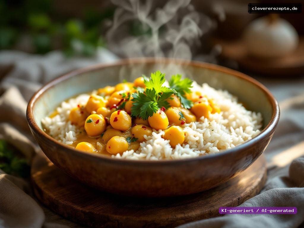 Bärlauch-Kichererbsen-Curry mit Kokosmilch