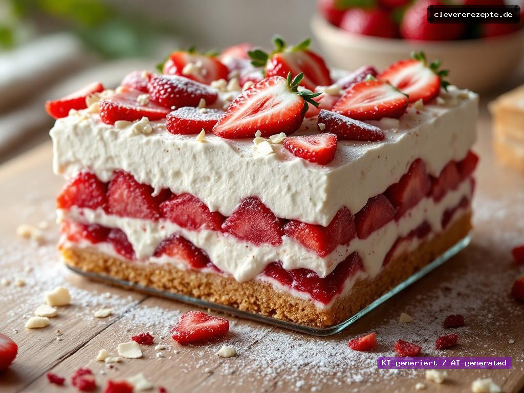 Erdbeer-Tiramisu mit Löffelbiskuits & Mascarpone