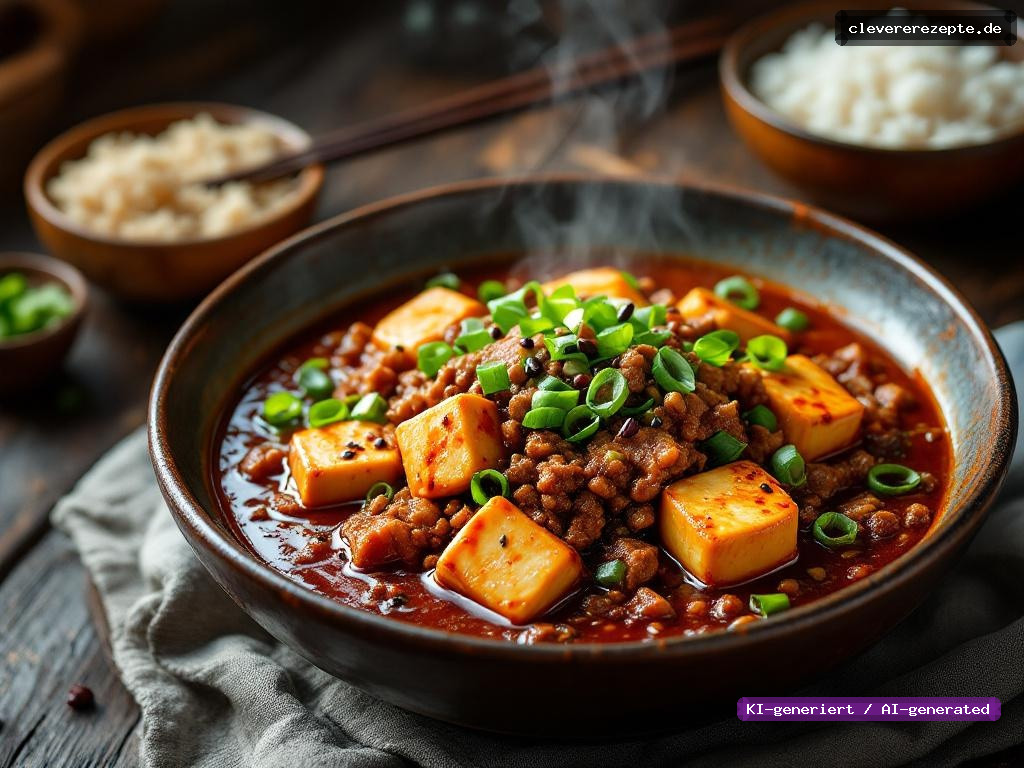 Mapo Tofu mit Schweinehack & Sichuan-Pfeffer