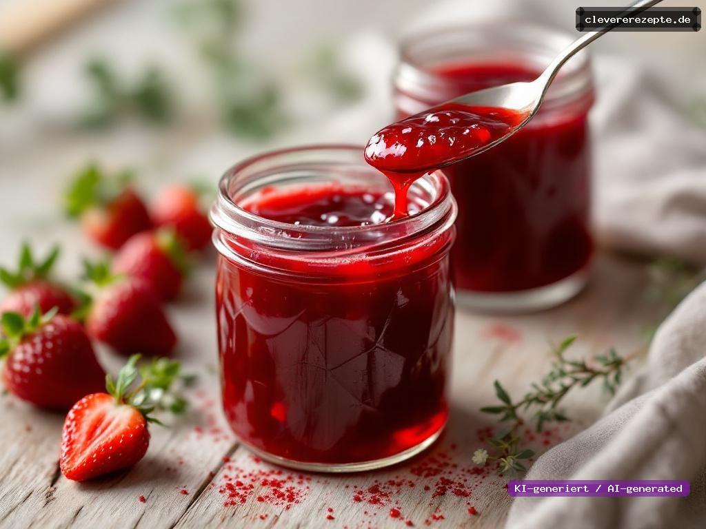 Maibowle-Gelee mit Waldmeister & Erdbeeren