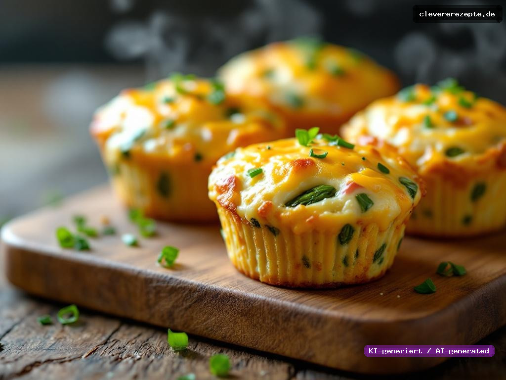 Spargel-Käse-Muffins mit Schinken & Schnittlauch